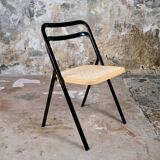 Series of 4 cane chairs by Giorgio Cattelan for Cidue,