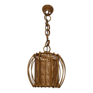 suspension rotin bambou