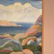 Original Swedish Oil on Canvas – “Coast” by Weronica – Dated 1980 – Vintage