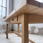 Table mobilier montagne 1950 hêtre massif