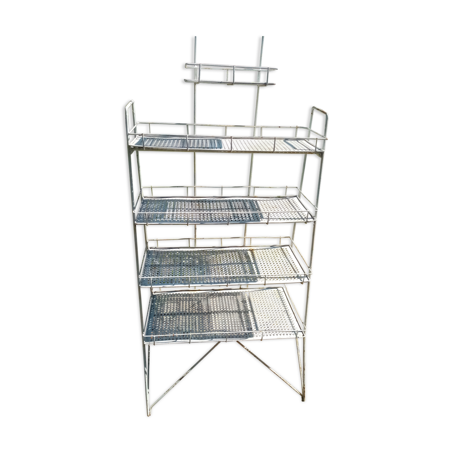 Vintage metal shelf