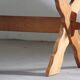 Vintage danish brutalist oak dining table