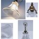 Applique laiton porcelaine verre 1900