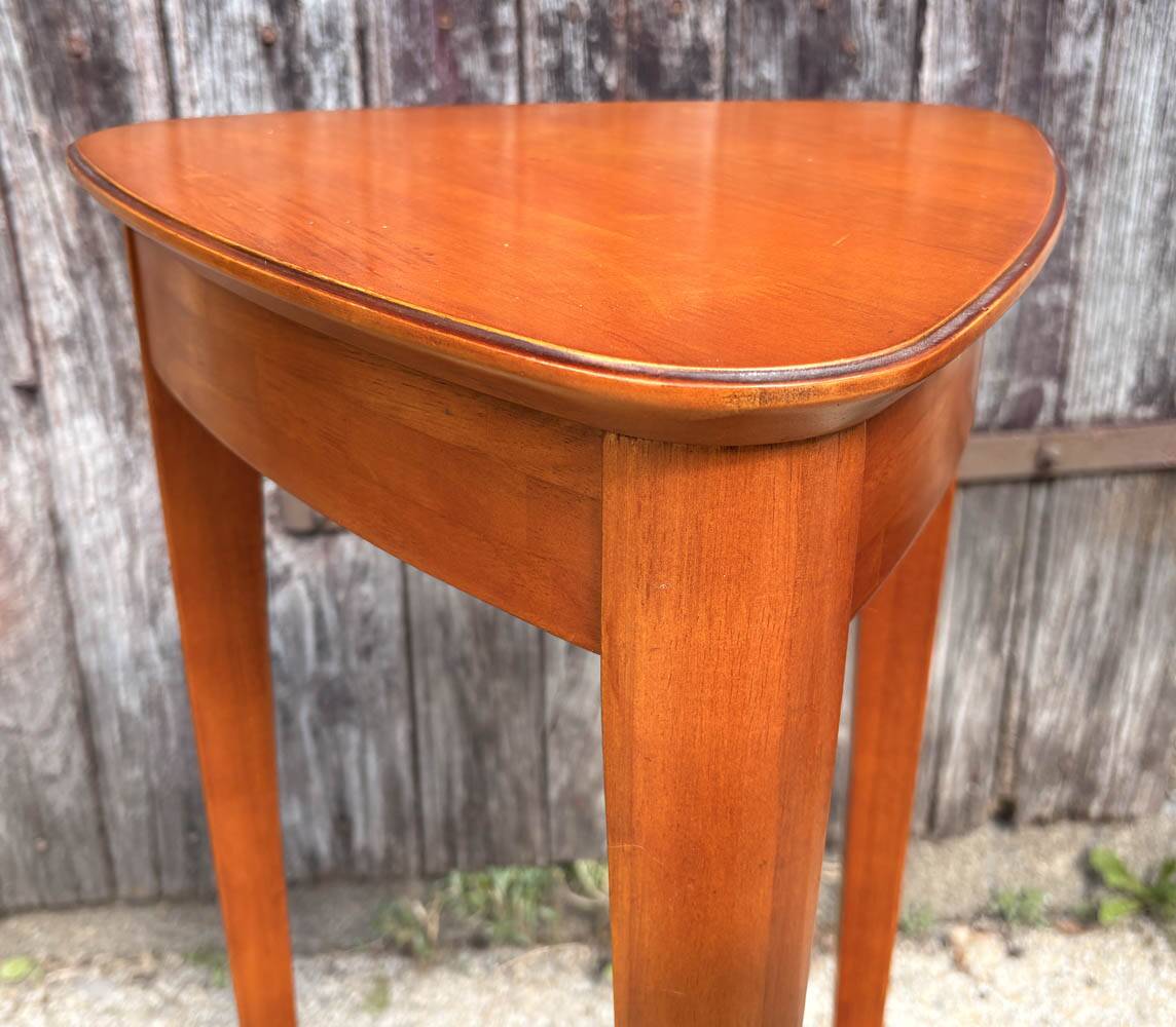 Guéridon d’angle Art déco en acajou, 1930