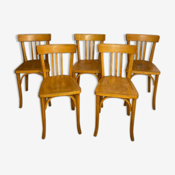 5 chaises bistrot Baumann