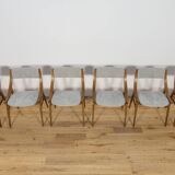 Ski Jumper Chairs from Zamojska, Poland, 1970s, Set of 6