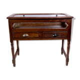 Showcase - display - antique Burmese teak jeweller's console