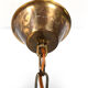 Mid century danish 6 arms brass-chandelier c.1960