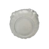 Vintage 1950s French Frosted Glass Decanter - Embossed Grapevine