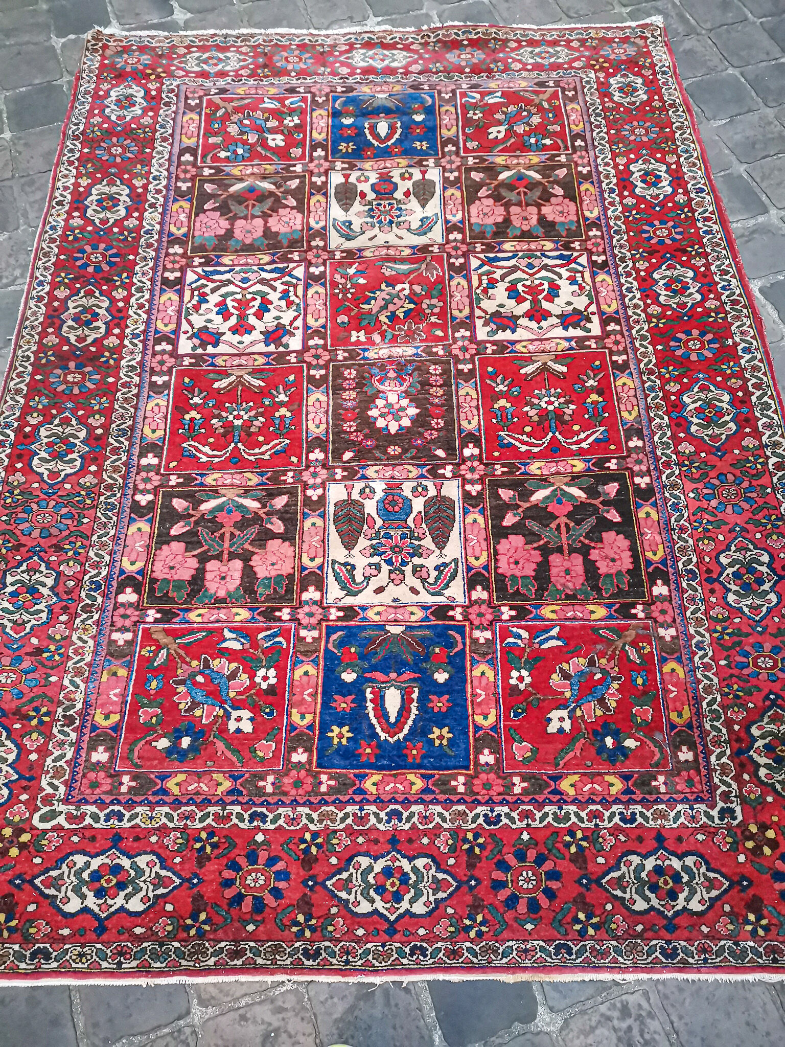 Ancient handmade Persian handmade boktiari 2.00 x 1.46 m