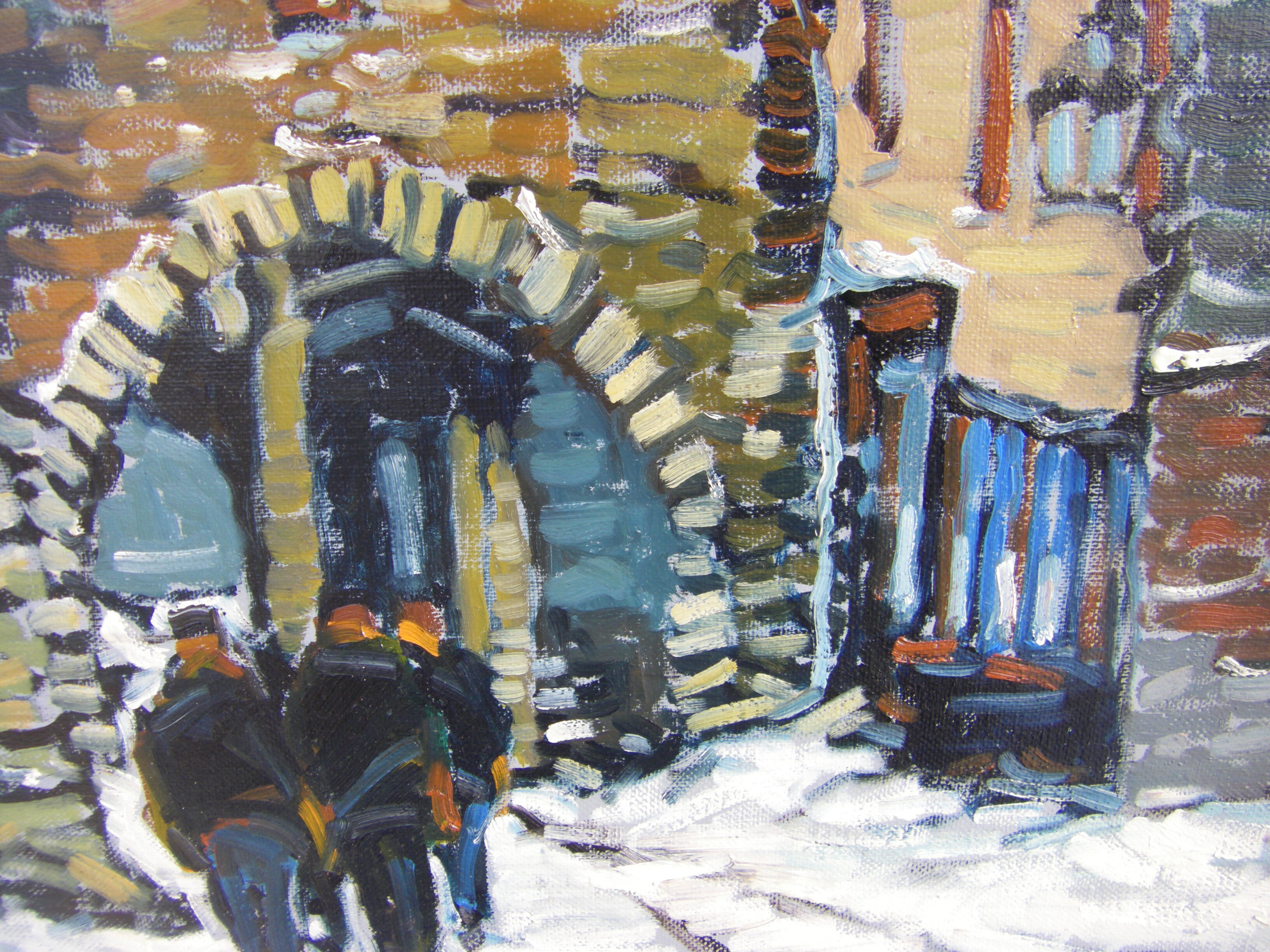 Painting "village scene"