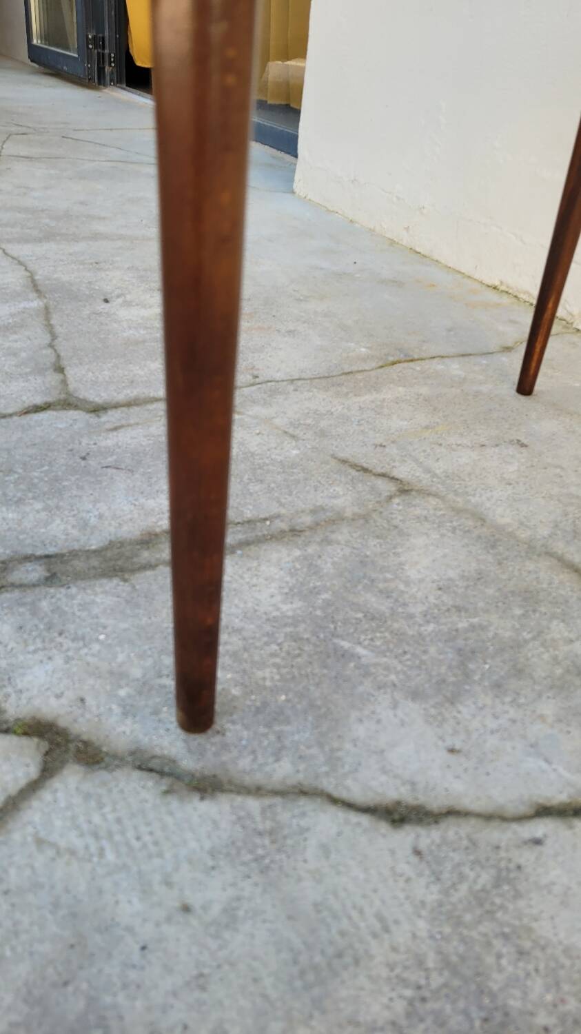 1960s Scandinavian tripod coffee table in teak