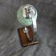Lampe de table ou bureau verre et bois vintage