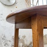 Round oak table 1950