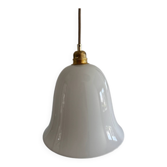 White opaline pendant light