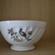 White porcelain bowl peacock pattern and flowers