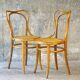 Kohn bistro chair No. 55 circa 1910, not Thonet.