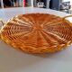 Woven rattan plateau 1960