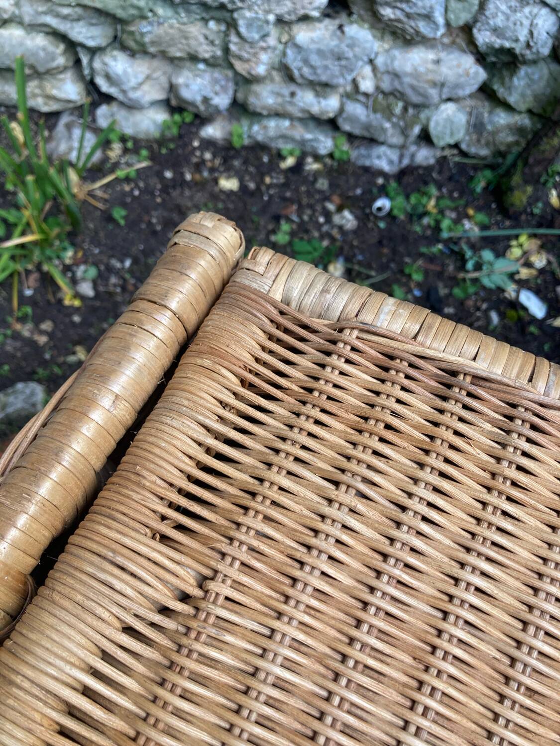Vintage wicker chest