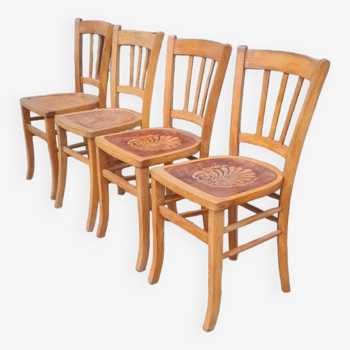 Set de 4 chaises bistrot luterma