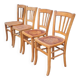Set de 4 chaises bistrot luterma