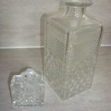 Moulded glass whisky decanter from the 60s