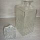 Moulded glass whisky decanter from the 60s