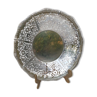 Alessi vintage bread basket 1950 lace decoration