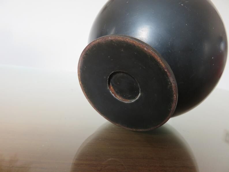 70s metal "ball" ashtray
