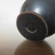 Cendrier " boule " en métal années 70