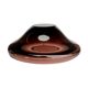 Ashtray decorative bowl designed by M. Klinger Železný Brod Sklo Czech 1960
