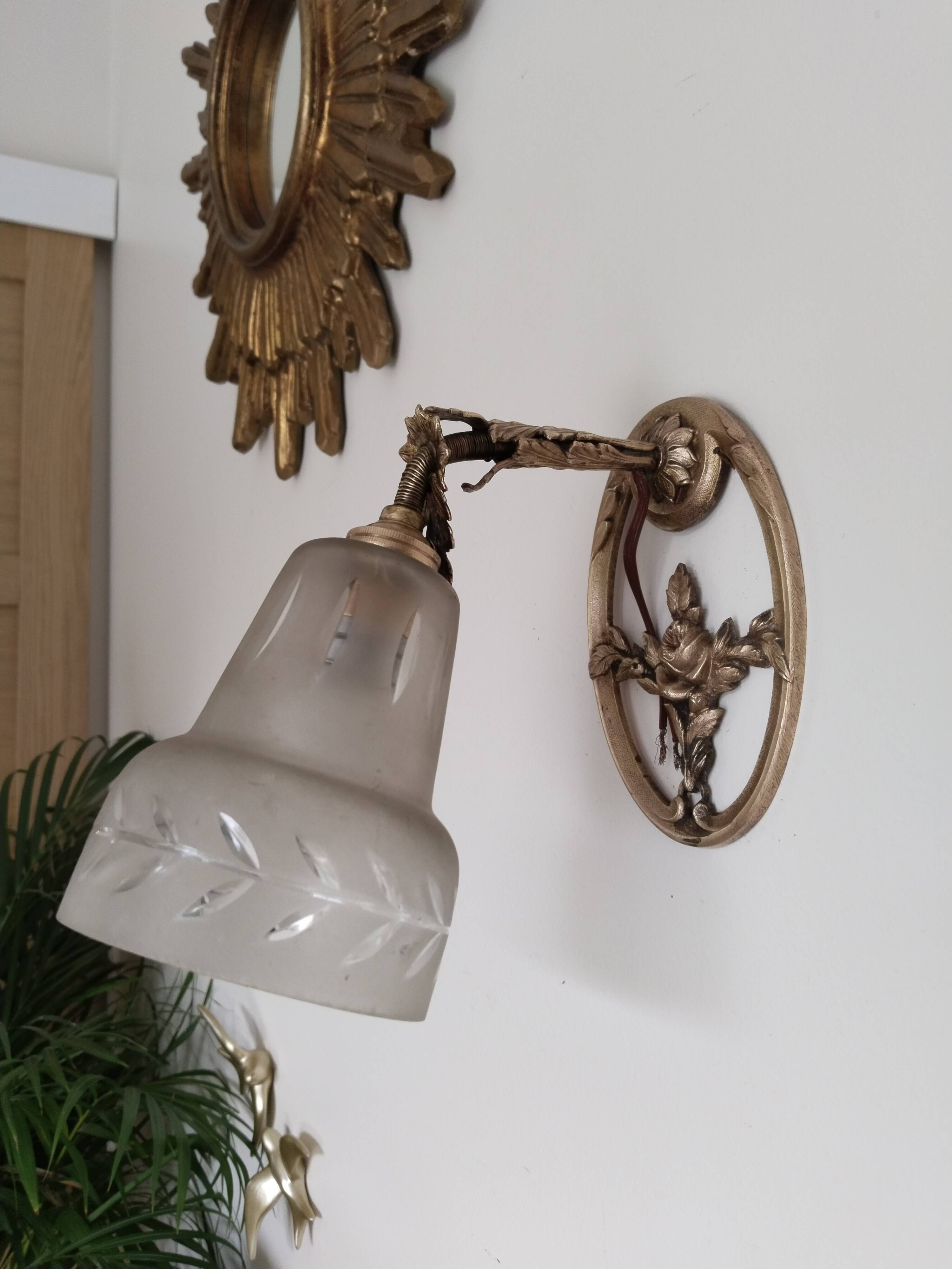 Wall lamp, bedside lamp, vintage, 50s