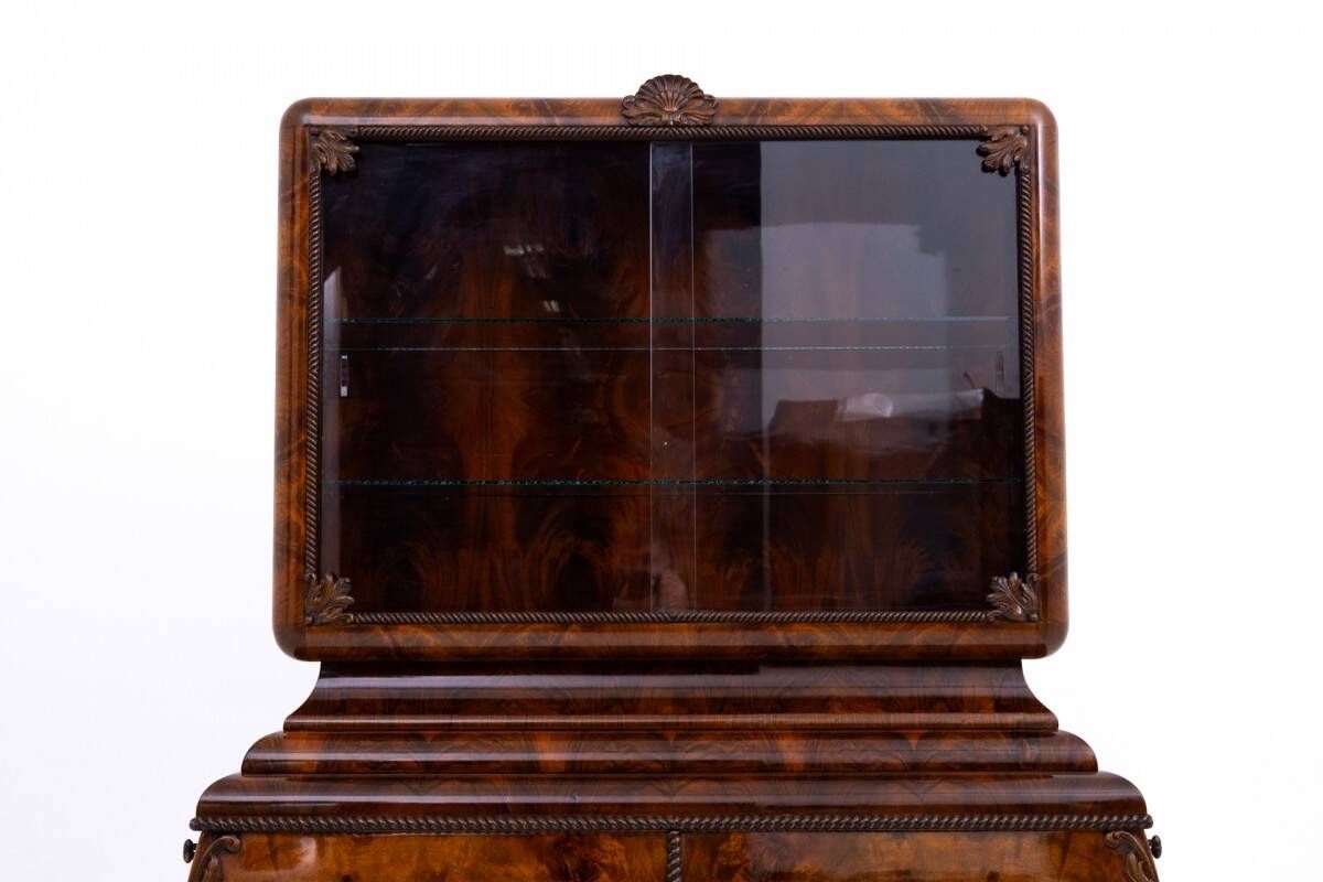 Display cabinet, Poland, circa 1930. RESTORED.