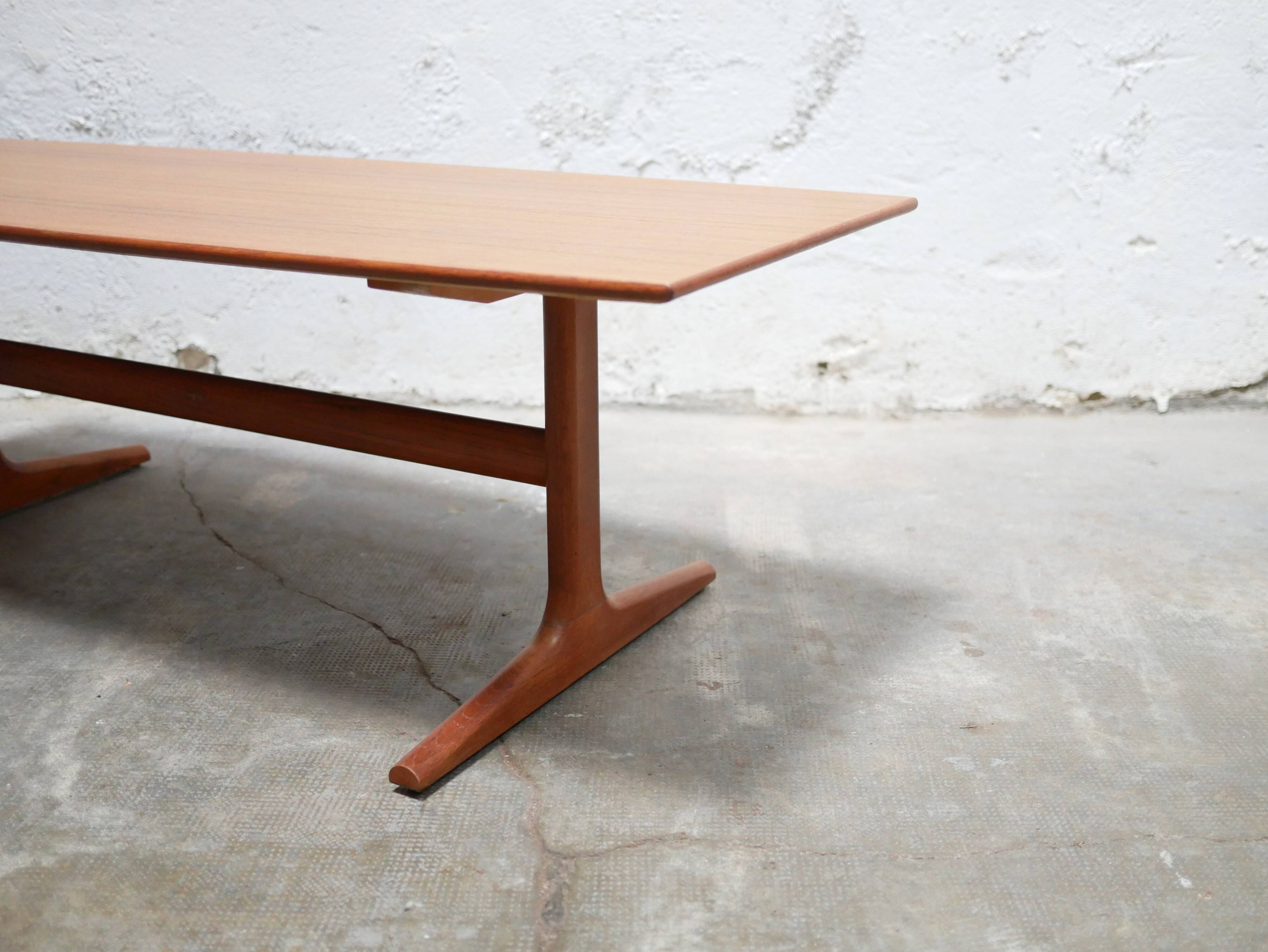 Vintage Scandinavian teak coffee table