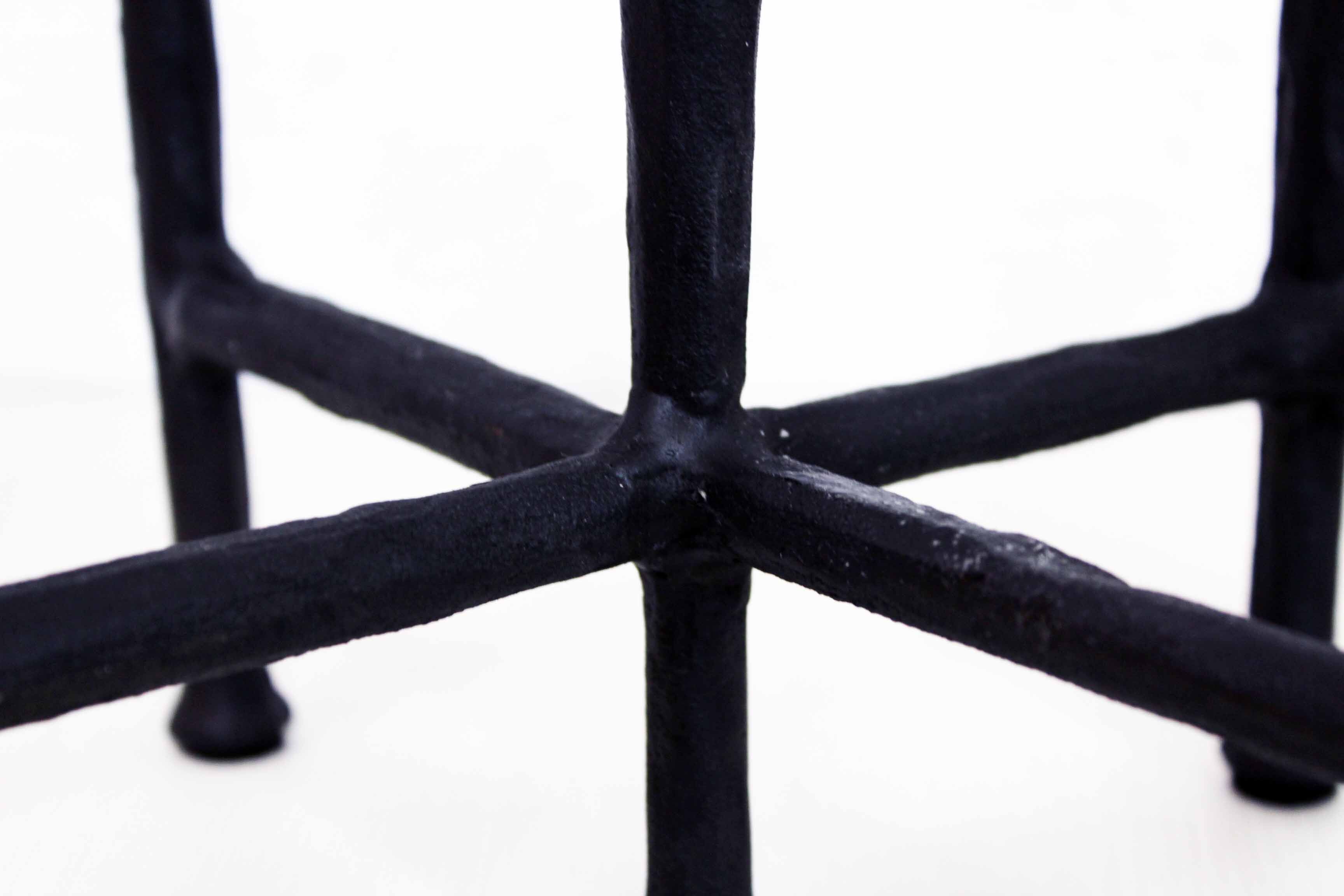 Scandinavian black metal candlestick