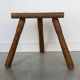 Tabouret de ferme tripode vintage - XXe siècle