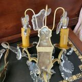 Pair of wall lights with pendants