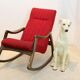 Rocking-chair in beech by Ton