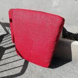 Armchair years 50 red fabric