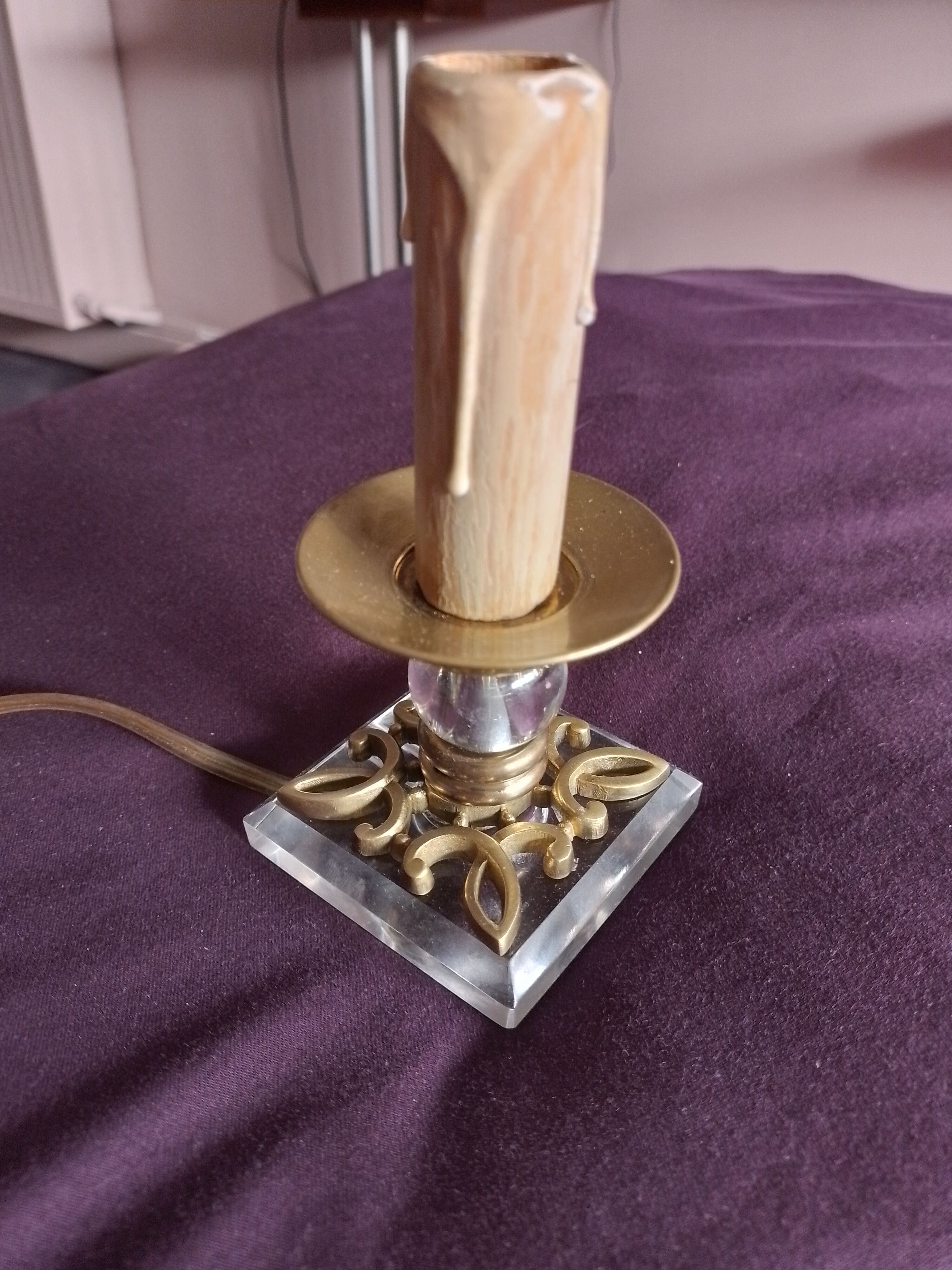 Art deco night light lamp