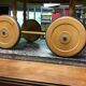 Wicker cradle on wheels by Leipold