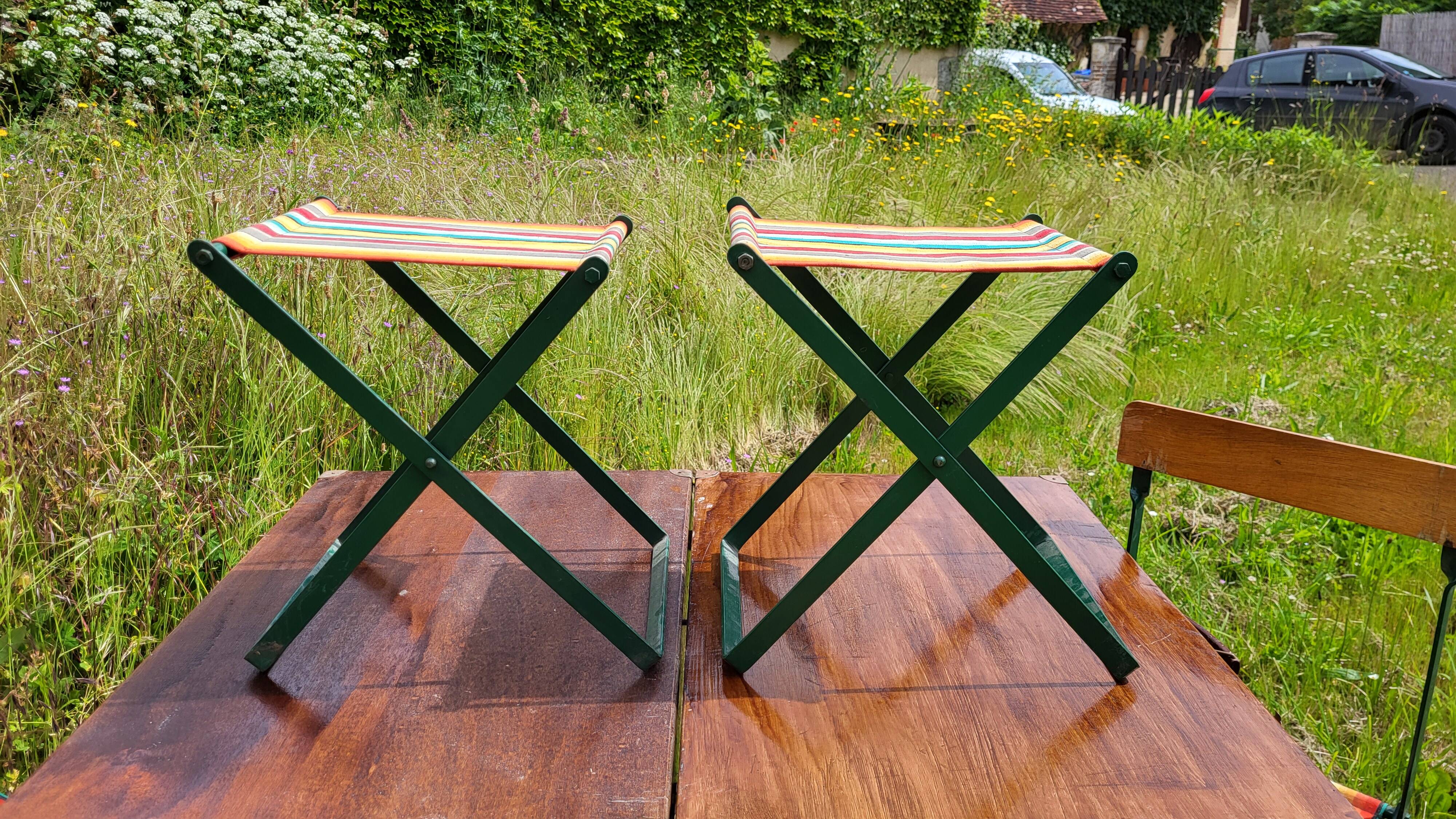 Vintage 1950's picnic table & chair