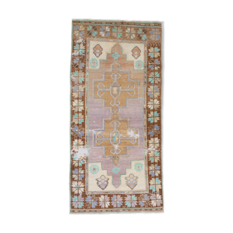 3x6 traditional turkish vintage rug 202x97cm
