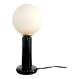 Lampe pied en céramique et globe