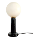 Ceramic foot lamp and globe