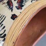 Terracotta and patterned canvas planter