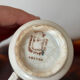 Set of two antique opaque porcelain cups from Gien.