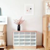 Vintage locker shelf furniture