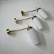 Lot 3 anciennes appliques en opaline vintage