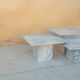 Series of 3 vintage marble coffee tables